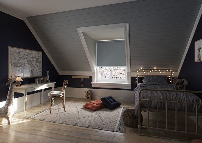 Levant (FR Blackout), Anthracite - Twist&Fit Roller Blind - Image 7